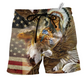 Beach Short / Adults / S Native American Proud Eagle - Beach Short Reefox - Owls Matrix LTD