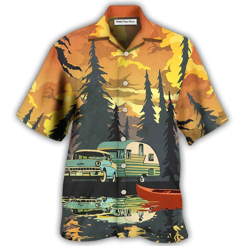 Hawaiian Shirt / Adults / S Camping I'm Done Nursing - Hawaiian Shirt - Reefox