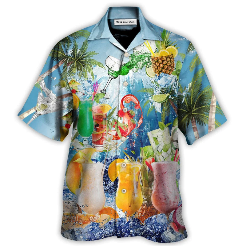 Cocktail Summer With Pieces Of Fruit So Fresh - Hawaiian Shirt - Reefox
