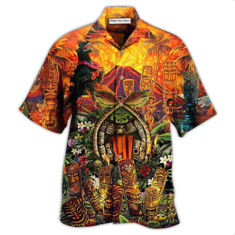 Hawaiian Shirt / Adults / S Tiki Wakaka Aloha Funny - Hawaiian Shirt - Reefox