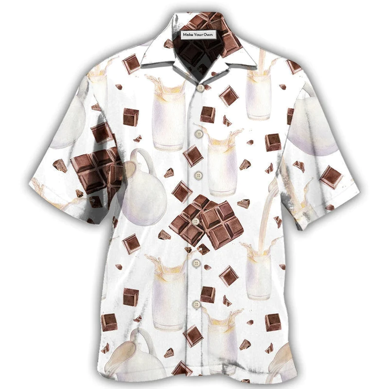 Hawaiian Shirt / Adults / S Chocolate Milk Is Cheaper Than Therapy Basic Style - Hawaiian Shirt - Reefox