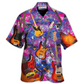 Hawaiian Shirt / Adults / S Guitar Life Love Purple Style - Hawaiian Shirt - Reefox