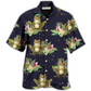 Hawaiian Shirt / Adults / S Frog Tropical Floral With Dark Background - Hawaiian Shirt - Reefox