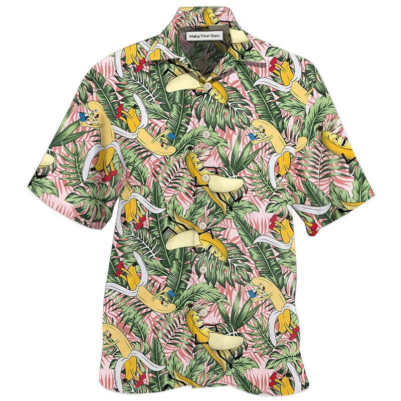 Hawaiian Shirt / Adults / S Fruit Banana Adult Humor - Hawaiian Shirt - Reefox