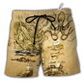 Octopus Amazing And Sail Retro - Beach Short Reefox - Owls Matrix LTD