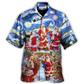 Christmas Santa Snow Night Merry Xmas - Hawaiian Shirt - Reefox