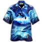 Hawaiian Shirt / Adults / S Whale Blue Galaxy Mysterious - Hawaiian Shirt - Reefox