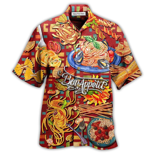 Hawaiian Shirt / Adults / S Food Tasting Daily Favorite Delicious Pasta - Hawaiian Shirt - Reefox