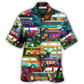 Hawaiian Shirt / Adults / S Hippie Bus Colorful Style - Hawaiian Shirt - Reefox