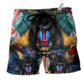 Beach Short / Adults / S Monkey Mandrill Animal Love Their Forest - Beach Short Reefox - Owls Matrix LTD