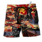 Beach Short / Adults / S Samurai Don't Fear Of Death Fear The Unlived Life Samurai - Beach Short Reefox - Owls Matrix LTD
