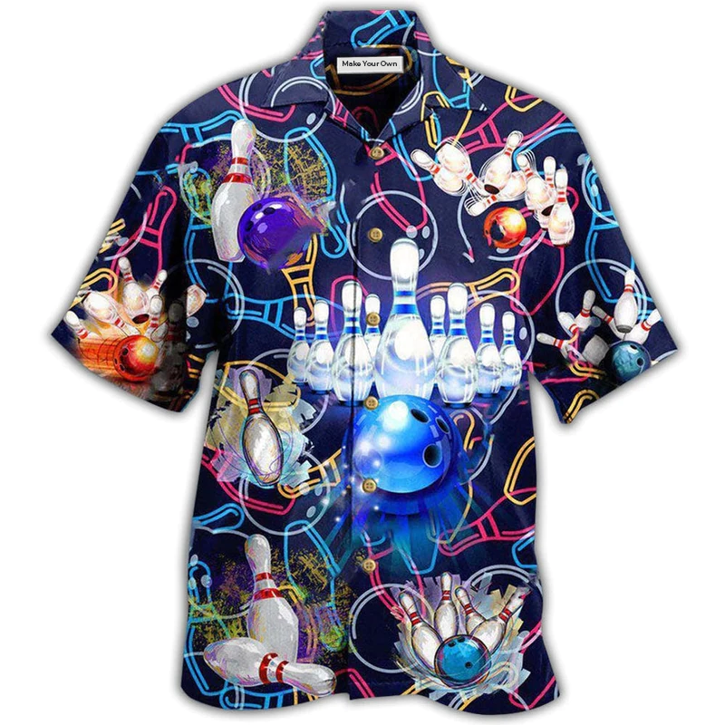 Hawaiian Shirt / Adults / S Bowling Let The Good Times - Hawaiian Shirt - Reefox