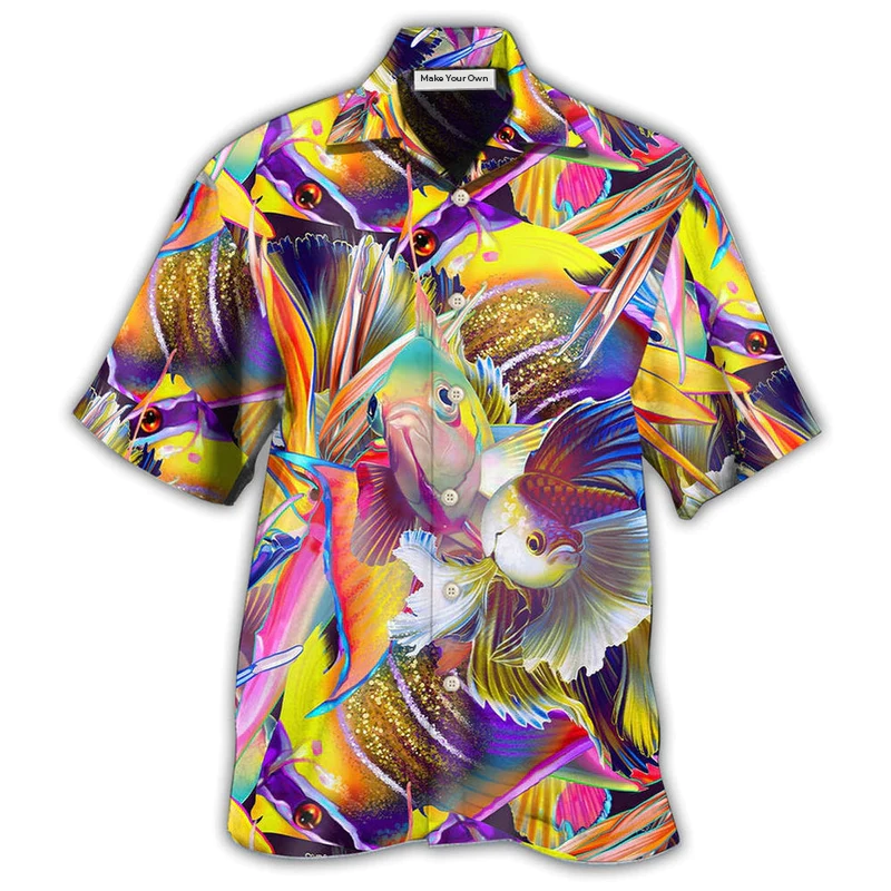 Hawaiian Shirt / Adults / S Fish Beautiful Basic Style - Hawaiian Shirt - Reefox