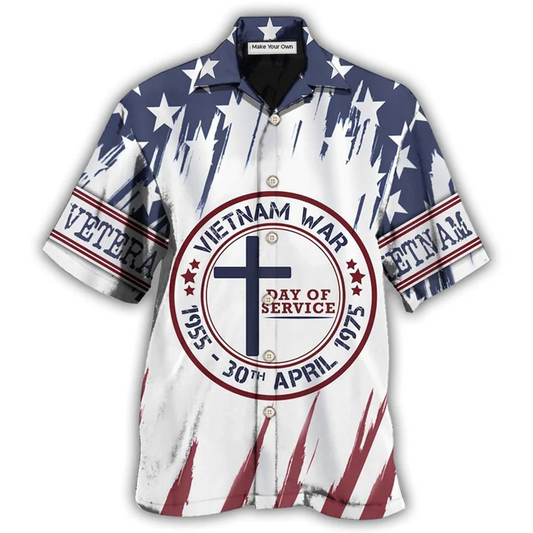 Veteran Vietnam War Veteran Day Star In Shouder - Hawaiian shirt - Owl Ohh - Owl Ohh