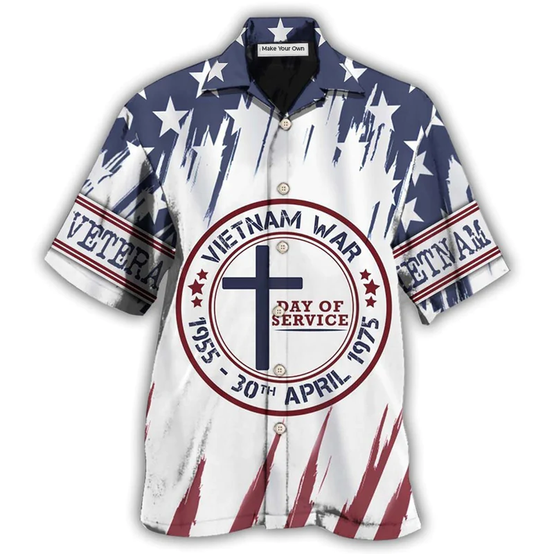 Veteran Vietnam War Veteran Day Star In Shouder - Hawaiian shirt - Owl Ohh - Owl Ohh