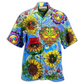 Hawaiian Shirt / Adults / S Hippie Sunflowers Stay Trippy Little Hippie - Hawaiian Shirt - Reefox