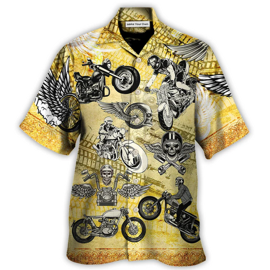 Hawaiian Shirt / Adults / S Motorcycle Life Is Short - Hawaiian Shirt - Reefox