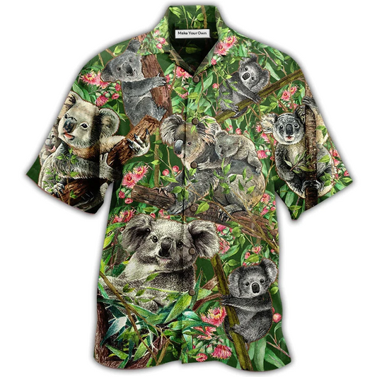 Hawaiian Shirt / Adults / S Koala Love Christmas Tree - Hawaiian Shirt - Reefox