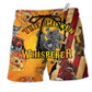 Beach Short / Adults / S Farm Skull Chicken Fire Hot Style - Beach Short Reefox - Owls Matrix LTD