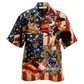 Hawaiian Shirt / Adults / S German Shepherd Dog America Protected By German Shepherd - Hawaiian Shirt - Reefox