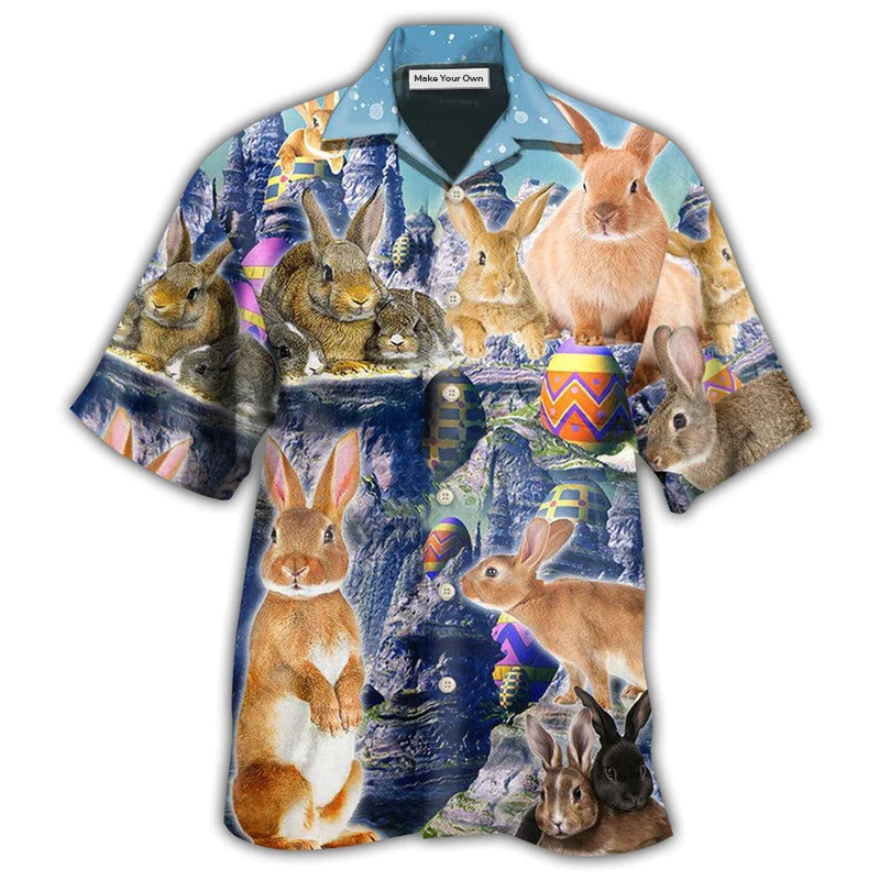 Hawaiian Shirt / Adults / S Easter Rabbit The Great Gift Of Easter Is Hope Cool - Hawaiian Shirt - Reefox