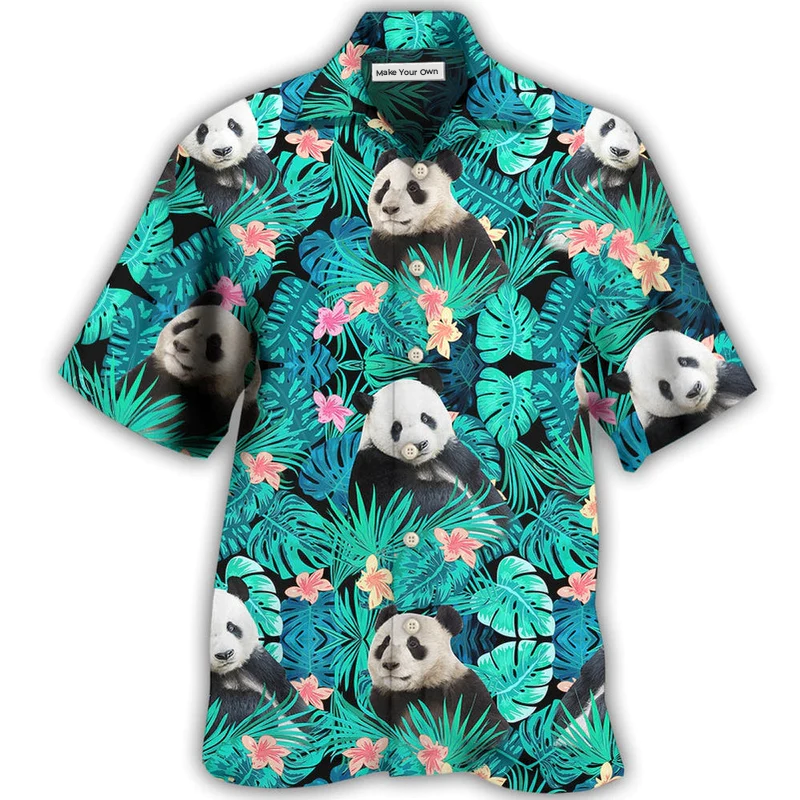 Hawaiian Shirt / Adults / S Panda Tropical Summer - Hawaiian Shirt - Reefox
