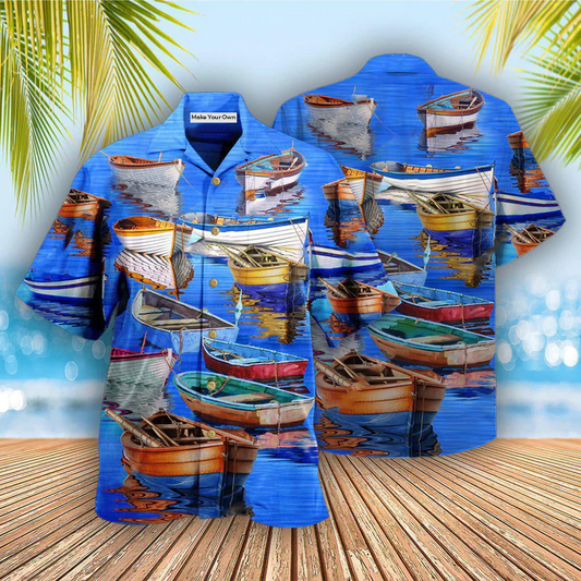 Boat Life Is Better On The Boat Blue - Hawaiian Shirt - Reefox