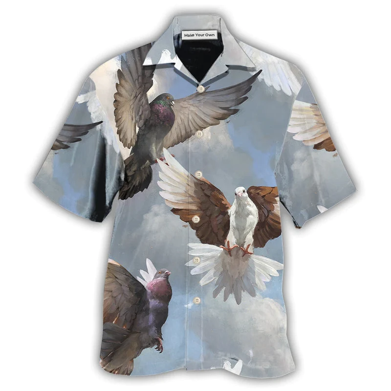 Hawaiian Shirt / Adults / S Dove Beautiful Dove Fly To Sky - Hawaiian Shirt - Reefox