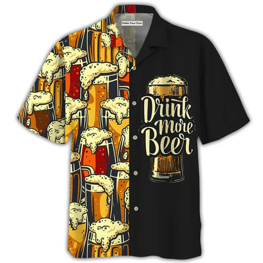 Hawaiian Shirt / Adults / S Beer Favorite Drink More Beer - Hawaiian Shirt - Reefox