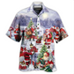 Hawaiian Shirt / Adults / S Christmas Merry Xmas Santa Claus Is Coming - Hawaiian Shirt - Reefox
