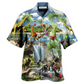 Hawaiian Shirt / Adults / S Dinosaur Love Swimming Love Beach Love Summer - Hawaiian Shirt - Reefox