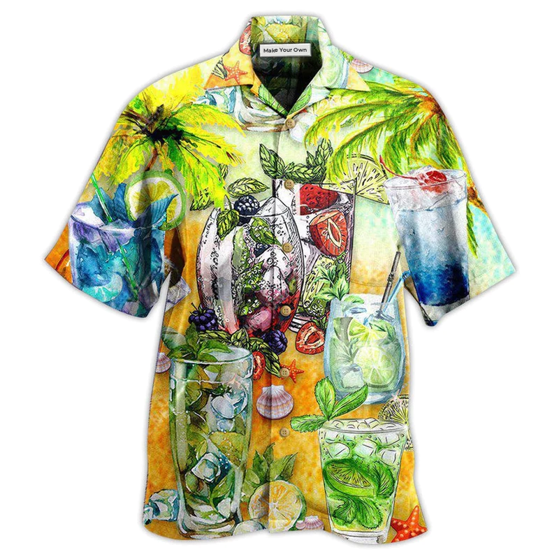 Hawaiian Shirt / Adults / S Cocktail Mojito Gives Summer Vibe - Hawaiian Shirt - Reefox