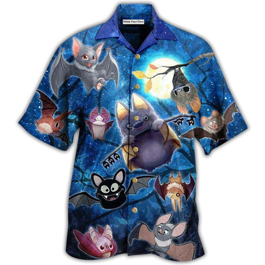 Bat Cute Bats Of The Night Not Scared But Cute - Hawaiian Shirt - Reefox