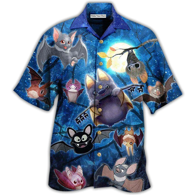 Bat Cute Bats Of The Night Not Scared But Cute - Hawaiian Shirt - Reefox