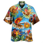 Hawaiian Shirt / Adults / S Turkey Happy Thanksgiving - Hawaiian Shirt - Reefox