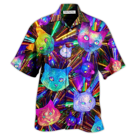 Hawaiian Shirt / Adults / S Cat Space Evolution Stunning - Hawaiian Shirt - Reefox