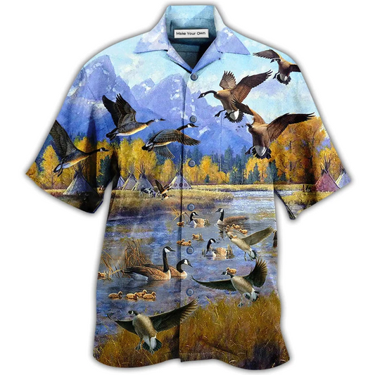 Hawaiian Shirt / Adults / S Duck Fly To Hawaii So Much Funny - Hawaiian Shirt - Reefox