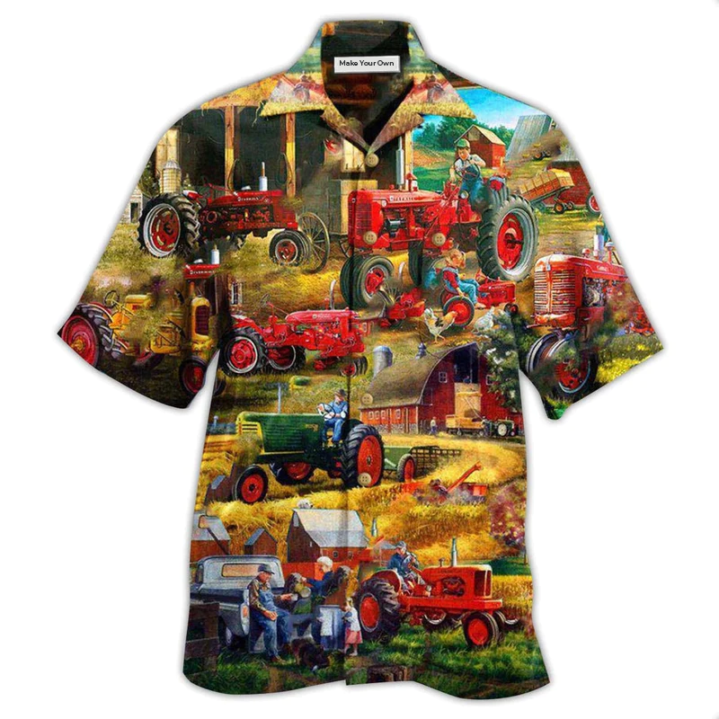 Hawaiian Shirt / Adults / S Tractor Just One More Tractor I Promise Just One - Hawaiian Shirt - Reefox