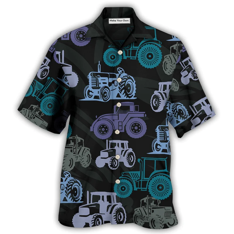 Hawaiian Shirt / Adults / S Tractor Farm Basic Farmer - Hawaiian Shirt - Reefox