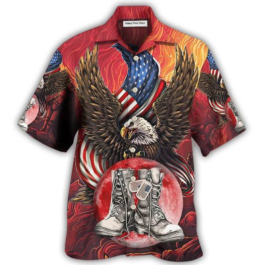 Veteran Boots Never Underestimate - Hawaiian Shirt