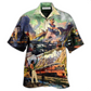 Hawaiian Shirt / Adults / S Train On The Right Track Train - Hawaiian Shirt - Reefox