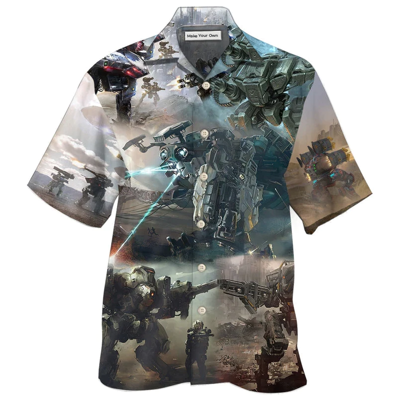 Hawaiian Shirt / Adults / S Robot Cool In World - Hawaiian Shirt - Reefox