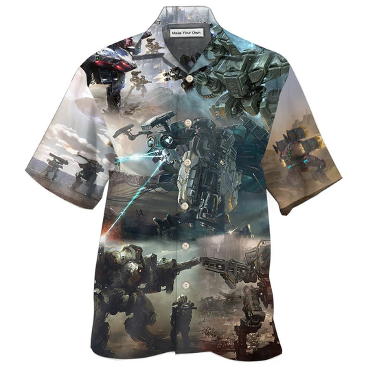 Hawaiian Shirt / Adults / S Robot Cool In World - Hawaiian Shirt - Reefox