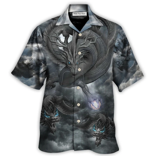 Hawaiian Shirt / Adults / S Dragon Always Be A Dragon - Hawaiian Shirt - Reefox