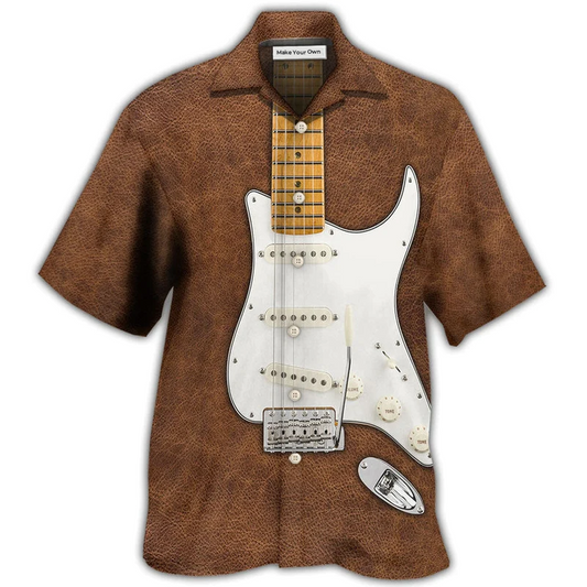 Hawaiian Shirt / Adults / S Guitar That's What I Do I Pet Cats - Hawaiian Shirt - Reefox