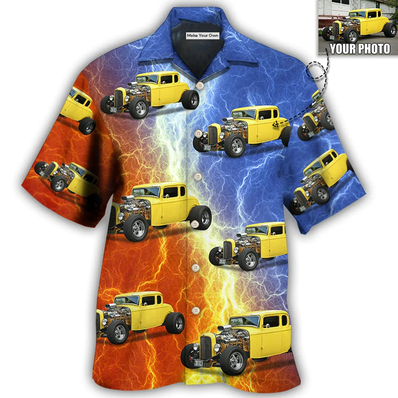 1 / Adults / S Hot Rod Various Style Custom Photo - Hawaiian Shirt - Reefox