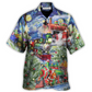 Hawaiian Shirt / Adults / S Christmas The Gift Train Arrives At The Wharf - Hawaiian Shirt - Reefox
