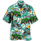 Hawaiian Shirt / Adults / S Tractor I Like Tractors And Mountain Biking - Hawaiian Shirt - Reefox