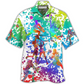 Hawaiian Shirt / Adults / S Volleyball Colorful Painting - Hawaiian Shirt - Reefox