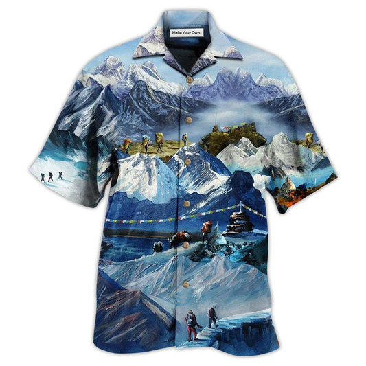 Hawaiian Shirt / Adults / S Climb The Snow Mountains Are Calling I Must Go - Hawaiian Shirt - Reefox